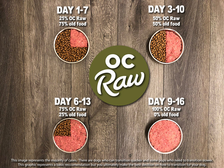 OC Raw Turkey & Produce Frozen Raw Dog Food
