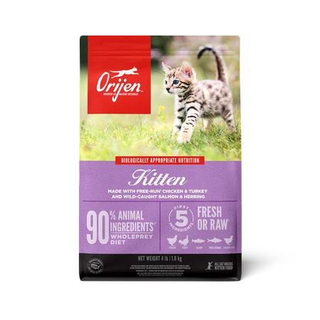 ORIJEN Chicken, Turkey, and Salmon Formula Kitten Food