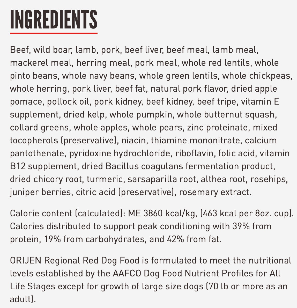ORIJEN Regional Red Dry Dog Food
