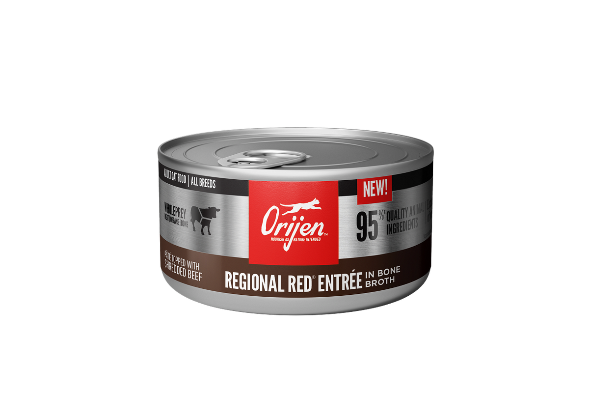 Orijen Premium Regional Red Entrée in Bone Broth Canned Cat Food