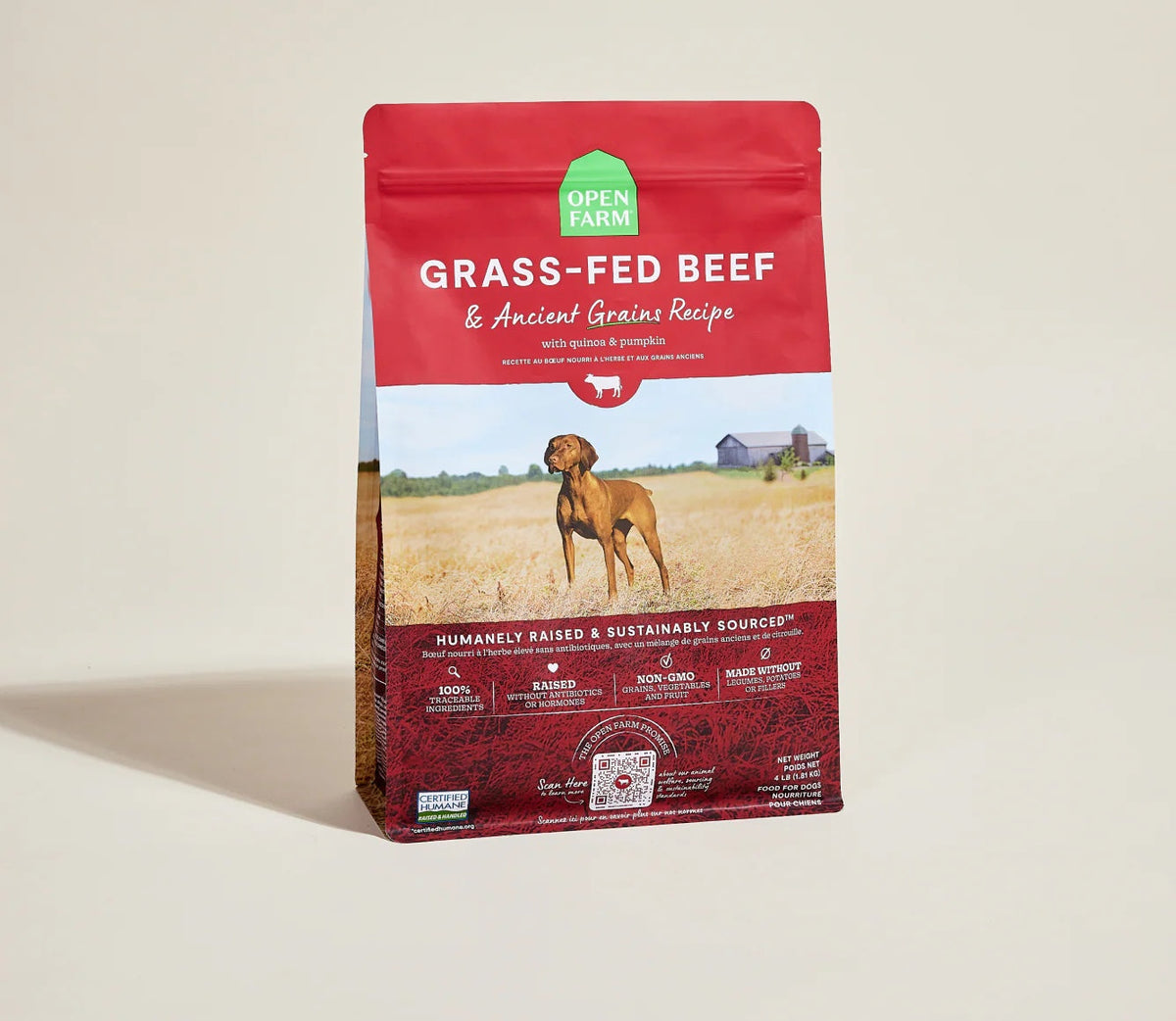 Open Farm Beef and Ancient Grains Dry Dog Food