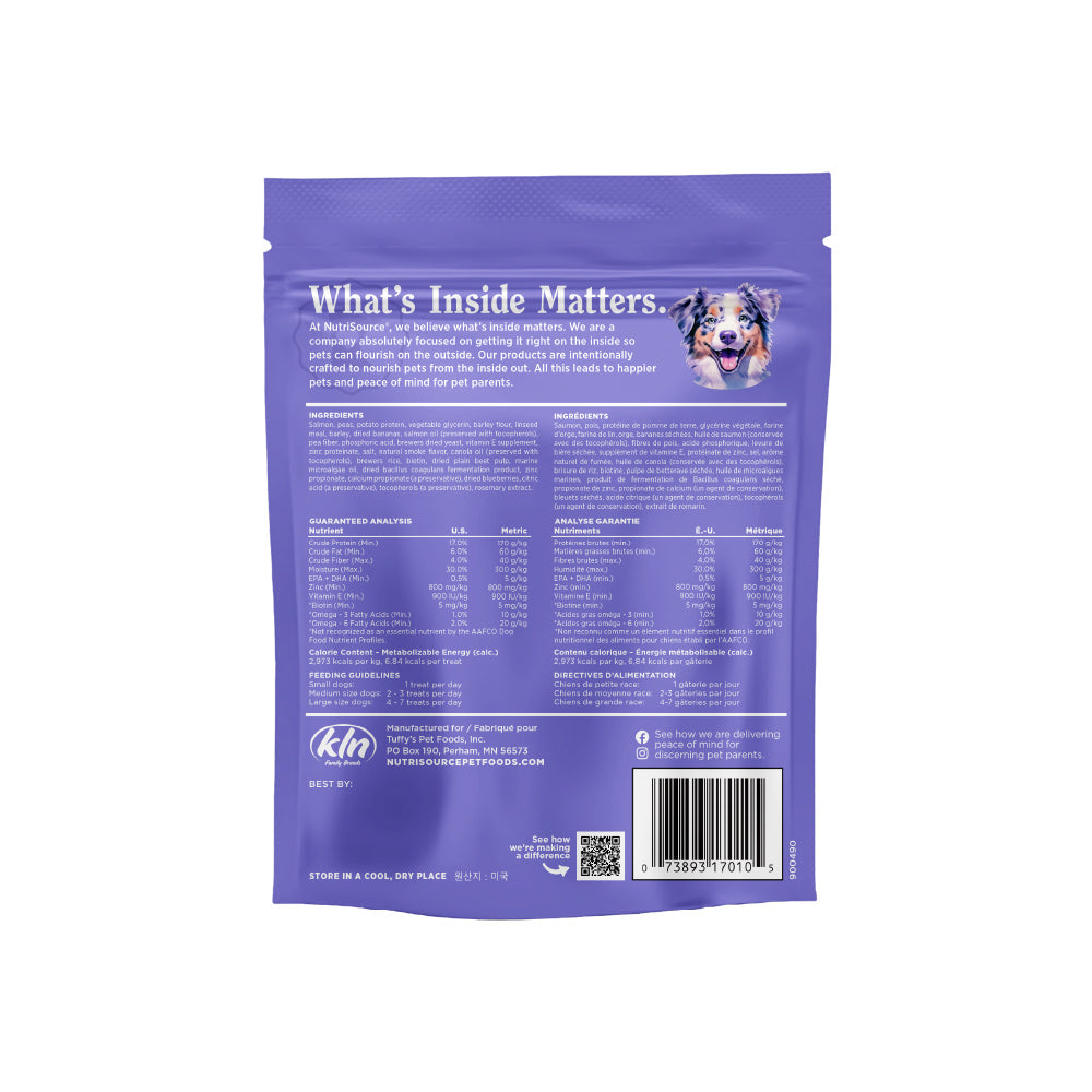 NutriSource PureVita Skin & Coat Salmon Flavor Dog Treats
