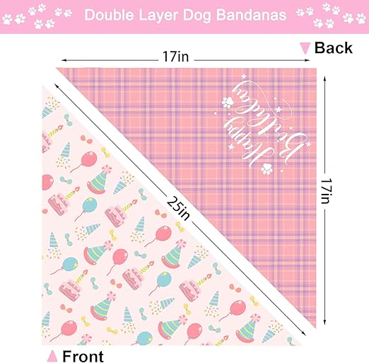 Pet Birthday Bandana Large