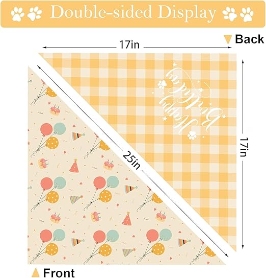 Pet Birthday Bandana Large