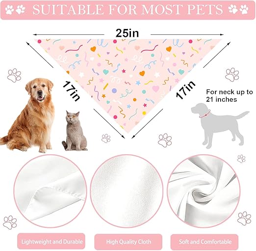 Pet Birthday Bandana Large