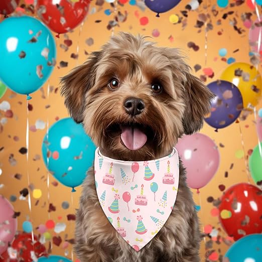 Pet Birthday Bandana Large