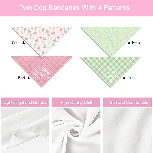 Pet Birthday Bandana Large