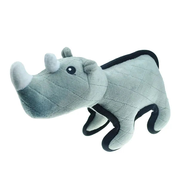 Pet Park Blvd Tuffimals Rhino Plush Dog Toy
