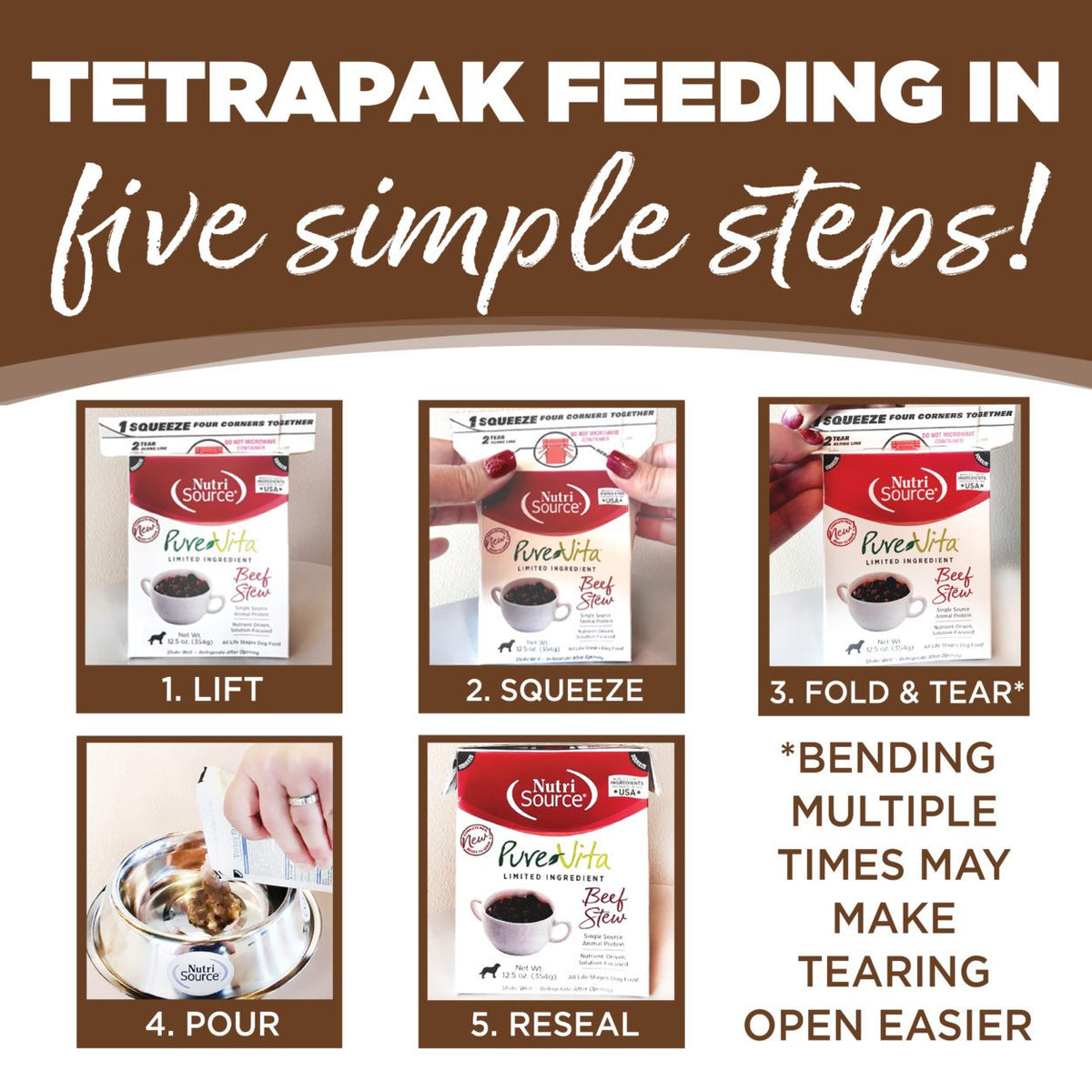NutriSource PureVita Grain Free Chicken Entrée Tetra Pak Wet Dog Food