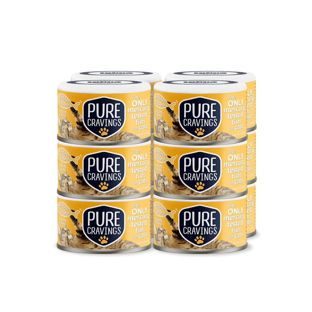 Pure Cravings Cutlets In Gravy Mackerel & Sardines Canned Cat Food