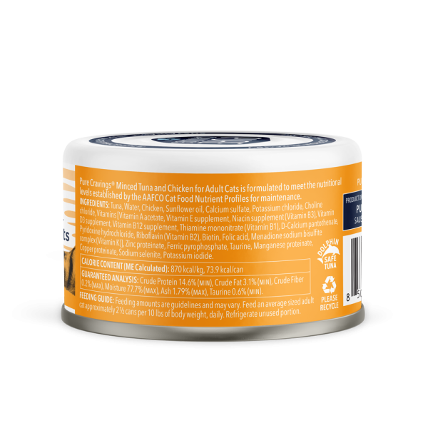 Pure Cravings Minced Tuna & Chicken Canned Cat Food