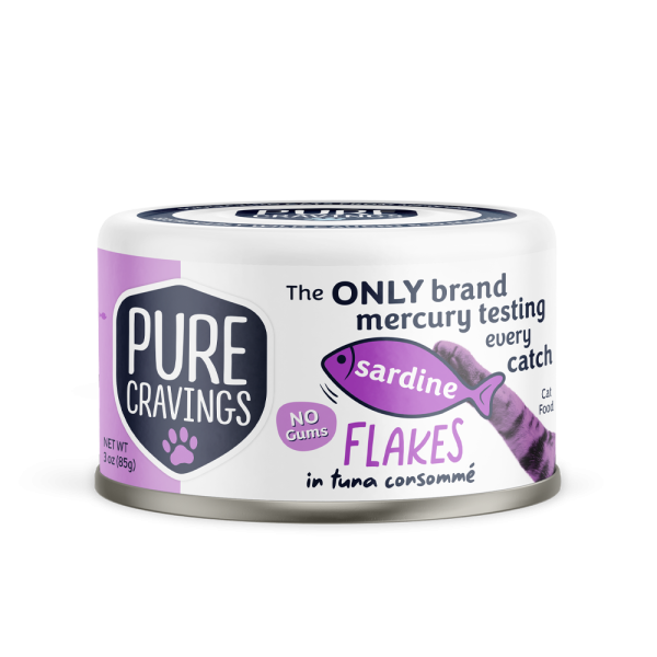 Pure Cravings Sardine Flakes in Tuna Consomme Canned Cat Food