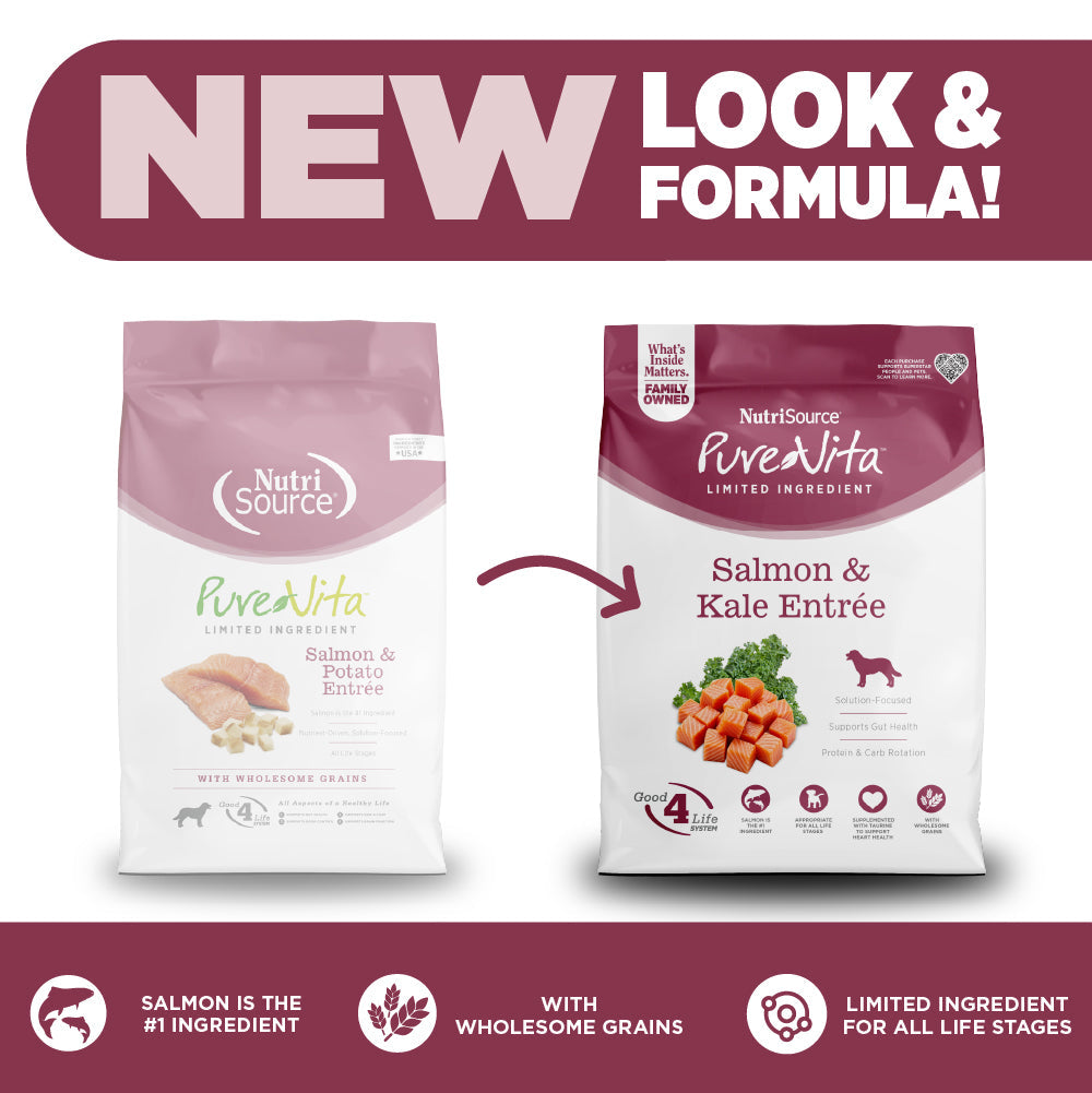NutriSource PureVita Salmon & Kale Dry Dog Food