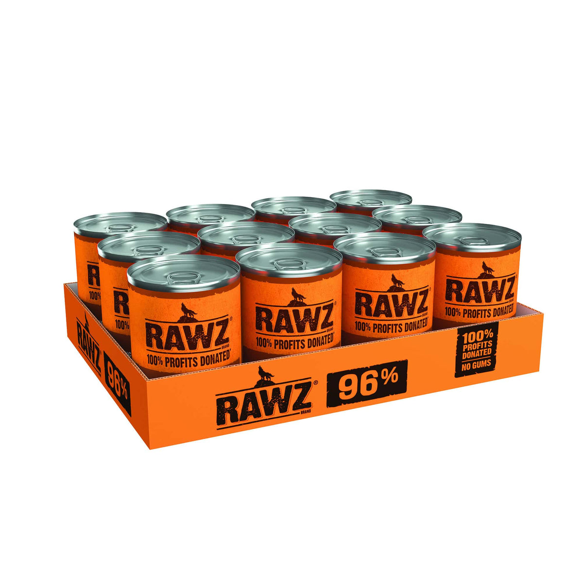 RAWZ 96% Duck Turkey & Quail Canned Dog Food