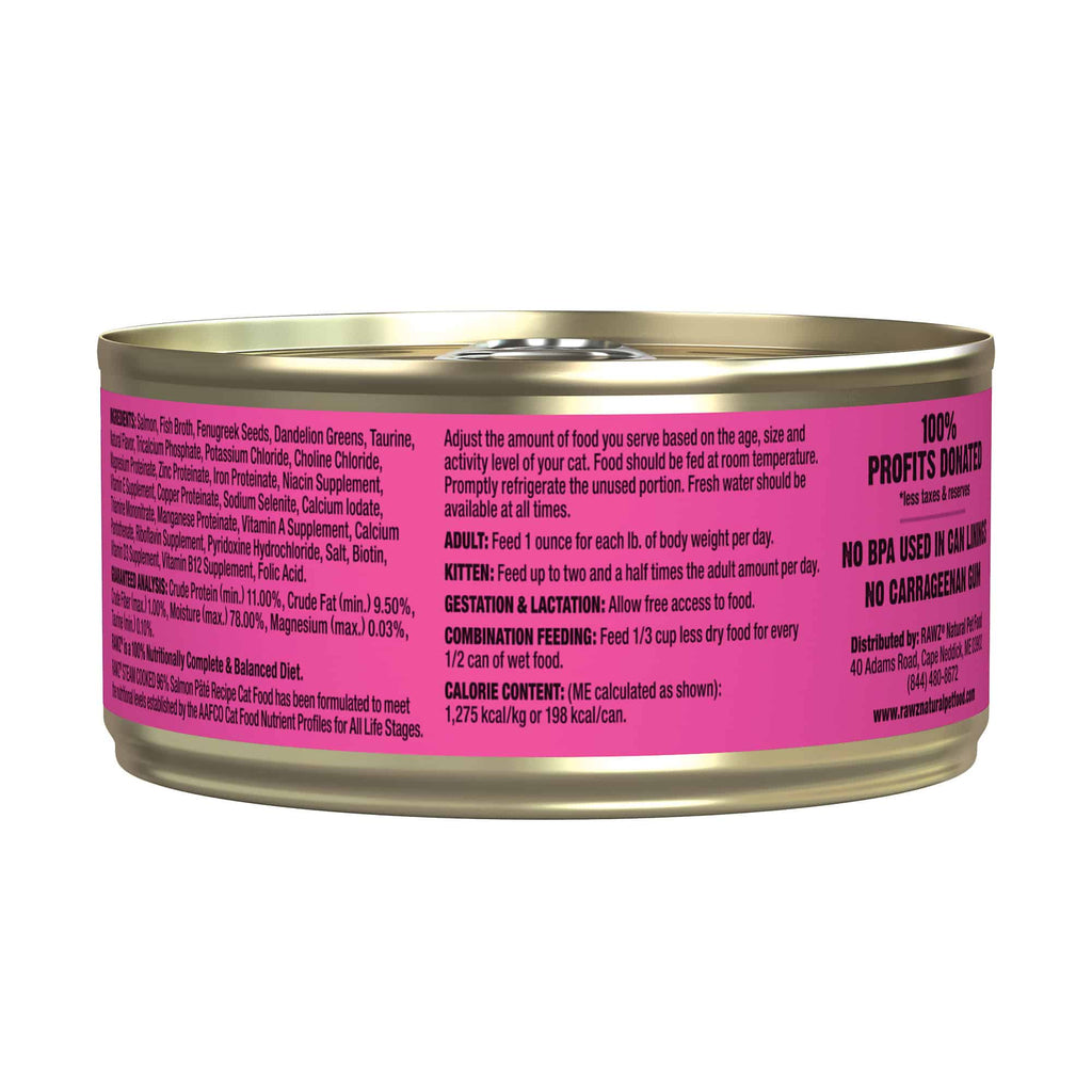 RAWZ 96% Salmon Canned Cat Food