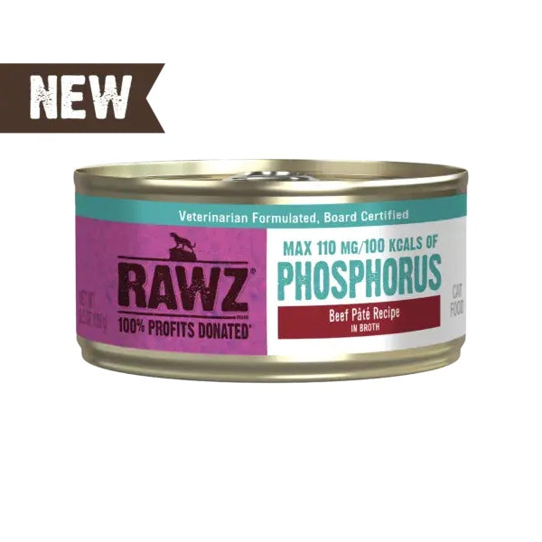 RAWZ Reduced Phosphorous Beef Pâté Canned Cat Food