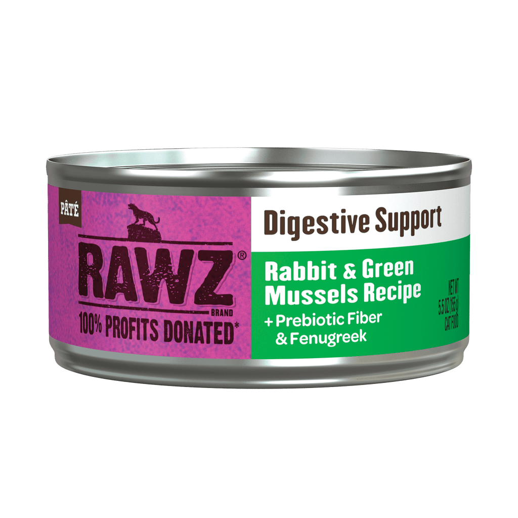 RAWZ Solutions Digestive Support Rabbit & Green Mussels Canned Cat Food