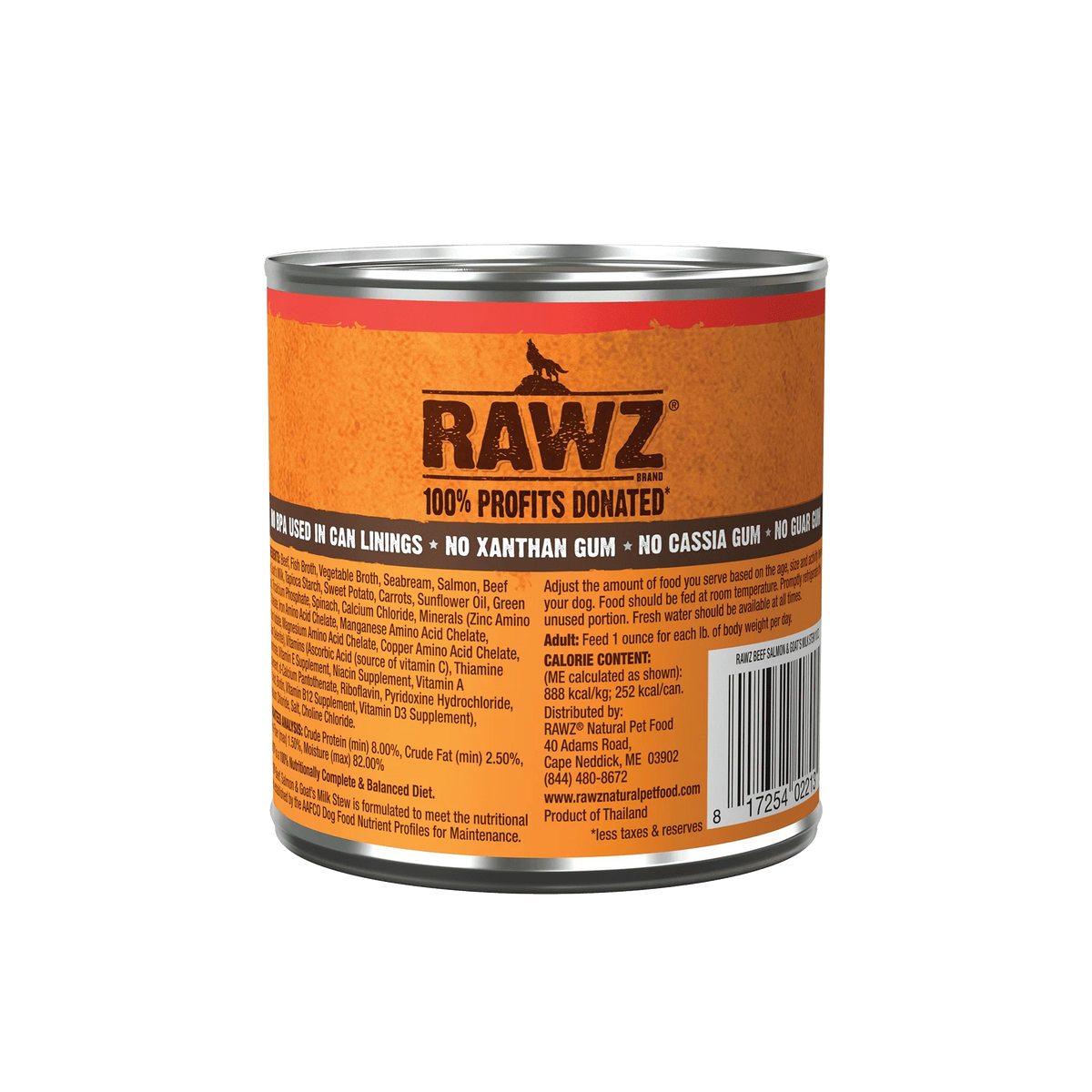 RAWZ Stew Beef, Salmon & Goat's Milk Canned Dog Food