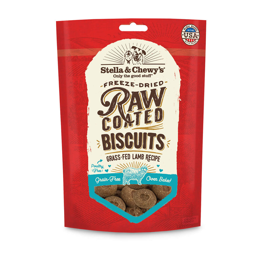 Stella & Chewy's Raw Coated Lamb Biscuits for Dogs