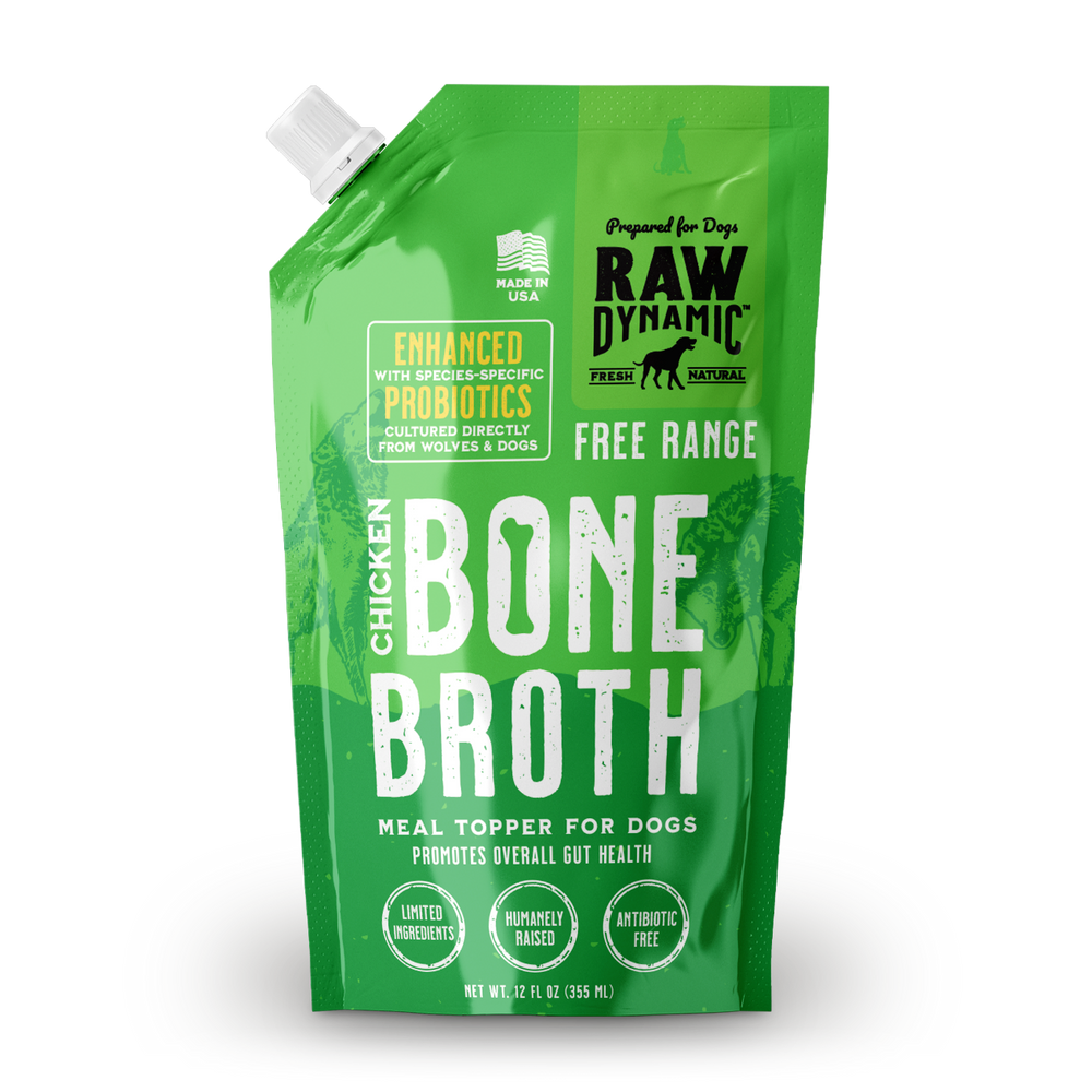 Raw Dynamic Frozen Chicken Bone Broth For Dogs
