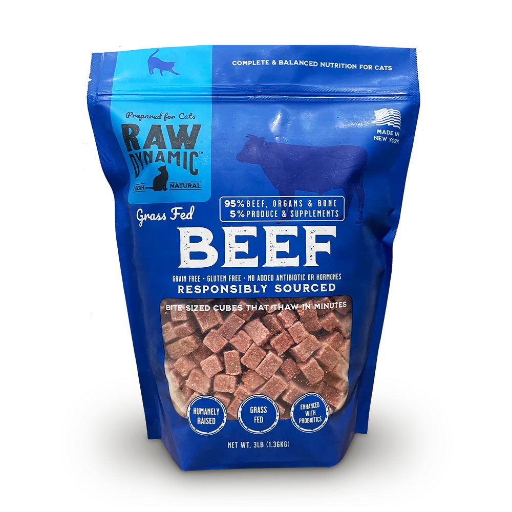 Raw Dynamic Frozen Raw Beef Formula Cat Food