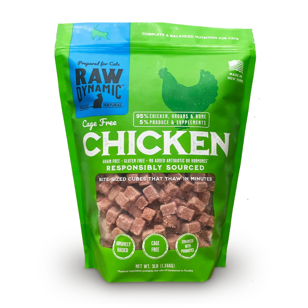 Raw Dynamic Frozen Raw Chicken Formula Cat Food