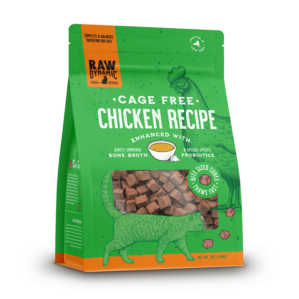 Raw Dynamic Frozen Raw Chicken Formula With Bone Broth For Cats