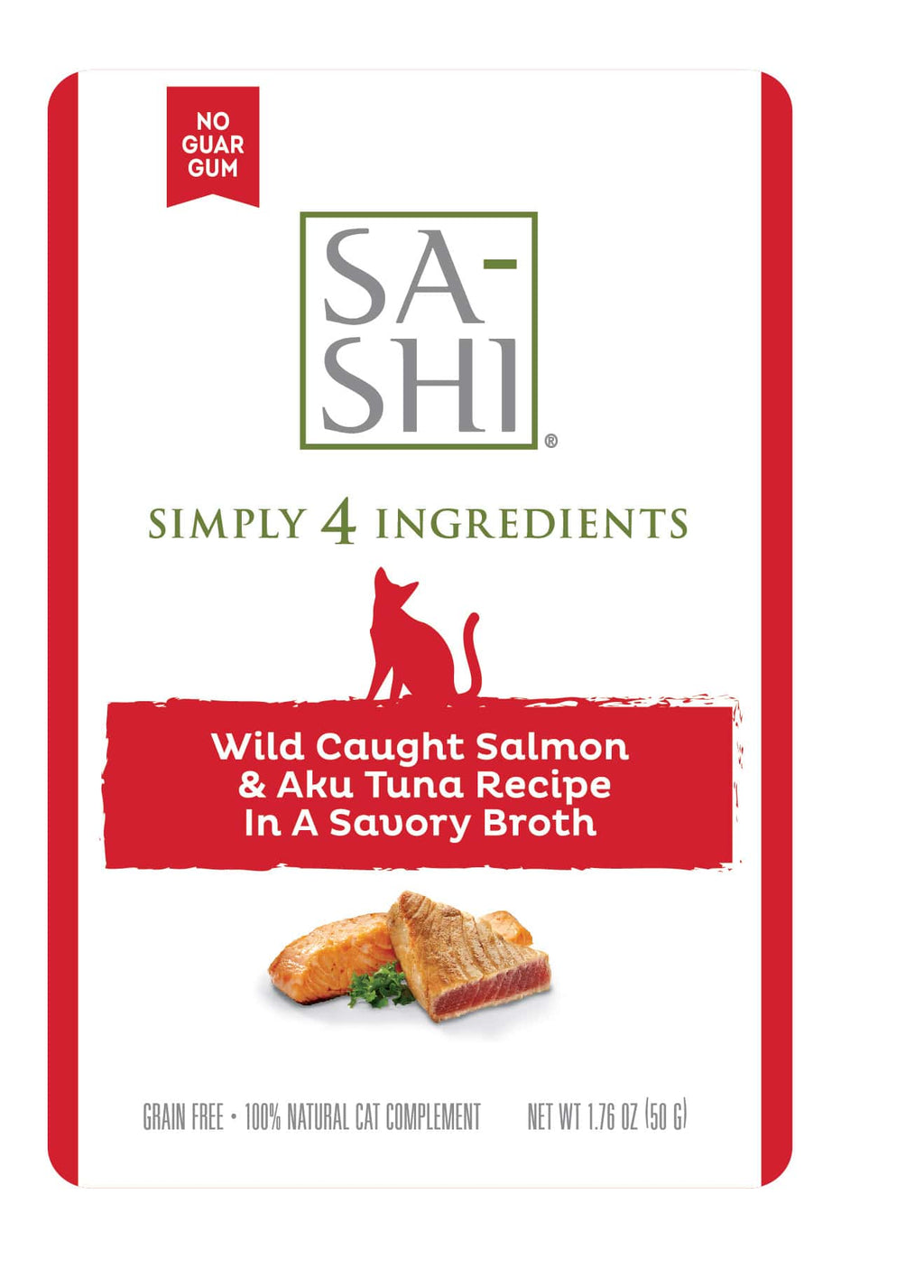 Sa-Shi Salmon & Tuna Recipe Cat Food Pouch