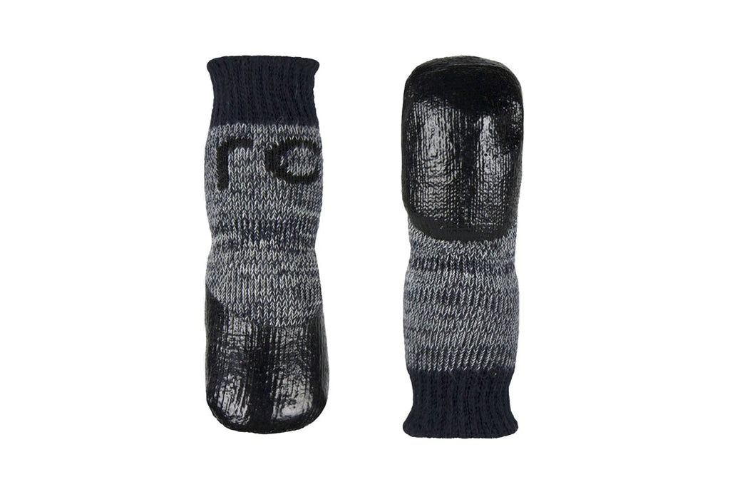 RC Pets Sporty PAWks Anti-Slip Charcoal Heather Dog Socks