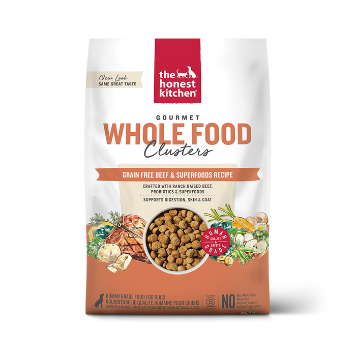 The Honest Kitchen Grain Free Beef Recipe Whole Food Clusters Dry Dog Food