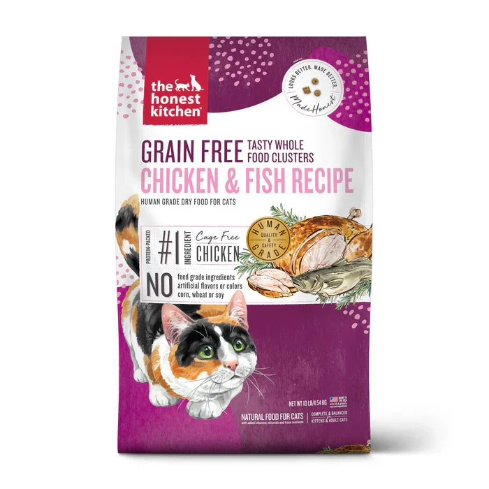 The Honest Kitchen Grain Free Chicken & Whitefish Whole Food Clusters Cat Food