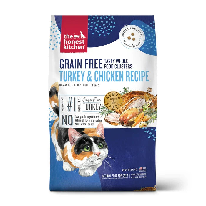 The Honest Kitchen Grain Free Turkey & Chicken Whole Food Clusters Cat Food