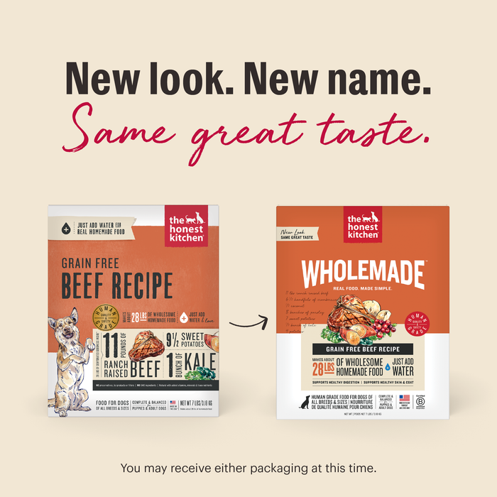 The Honest Kitchen Grain Free Beef Recipe Dehydrated Dog Food