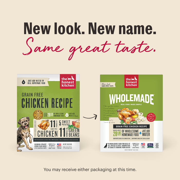 The Honest Kitchen Grain Free Chicken Recipe Dehydrated Dog Food