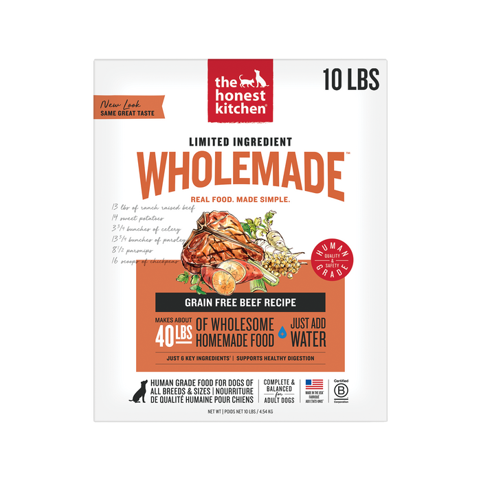 The Honest Kitchen Limited Ingredient Beef Recipe Dehydrated Dog Food