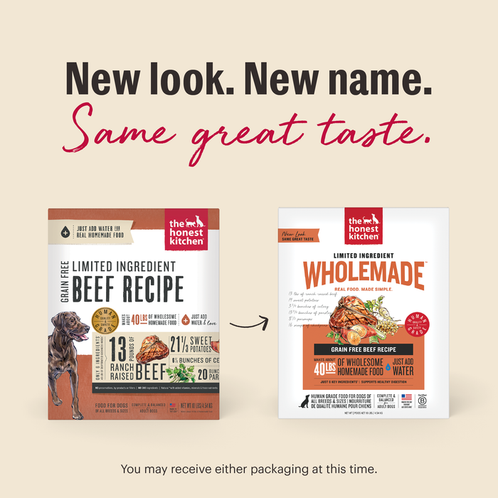 The Honest Kitchen Limited Ingredient Beef Recipe Dehydrated Dog Food