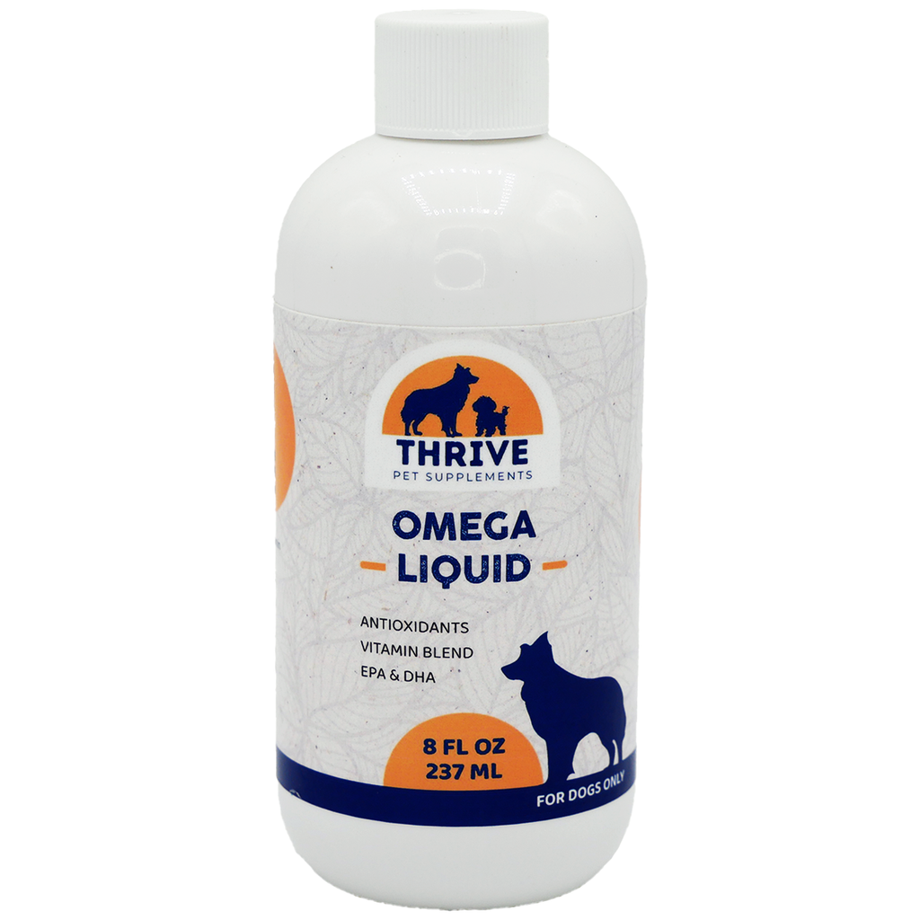 Thrive Pet Supplements Omega Liquid Fish Oil for Dogs & Cats