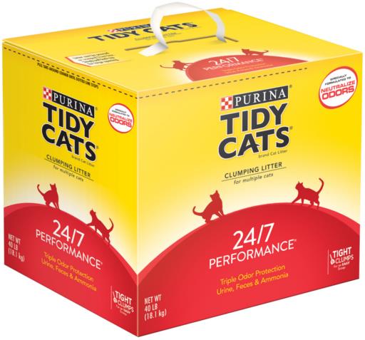 Tidy Cats Scoop 24/7 Performance Continuous Odor Control for Multiple Cats Cat Litter