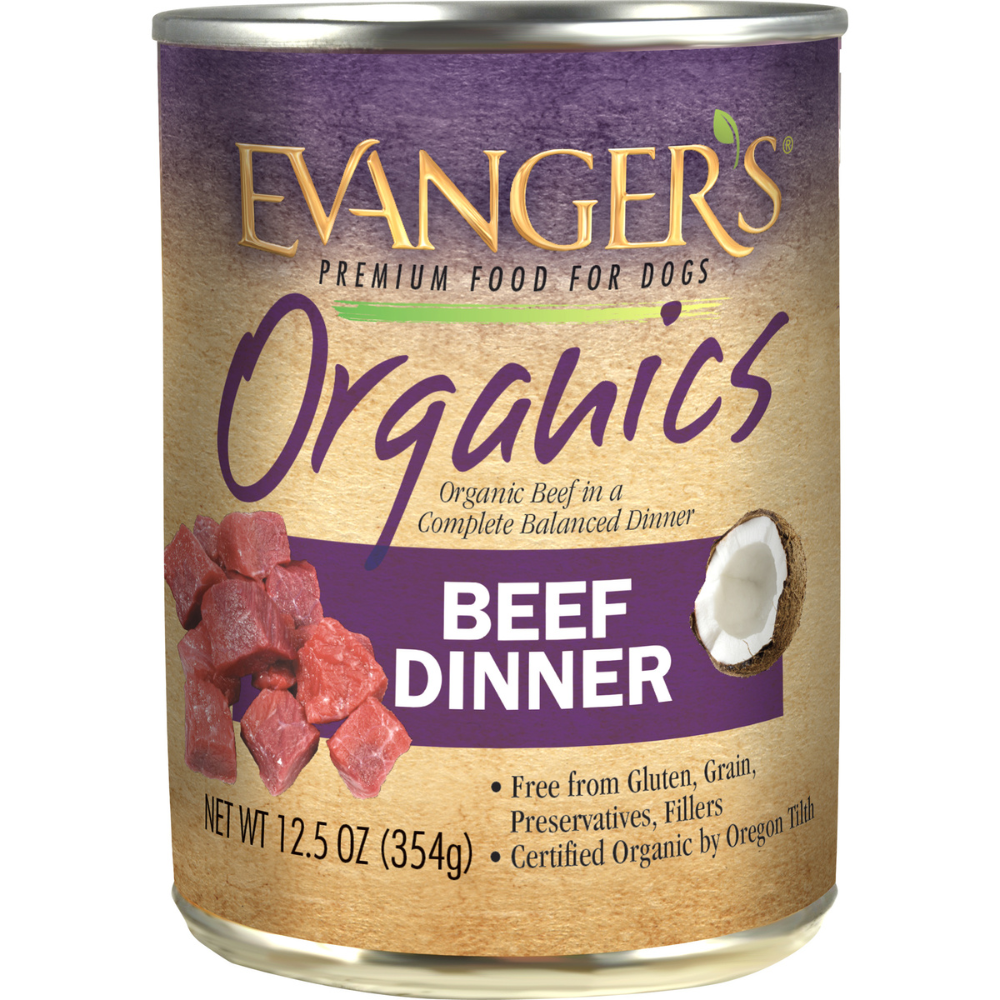 Evanger's Organics Beef Dinner Canned Dog Food
