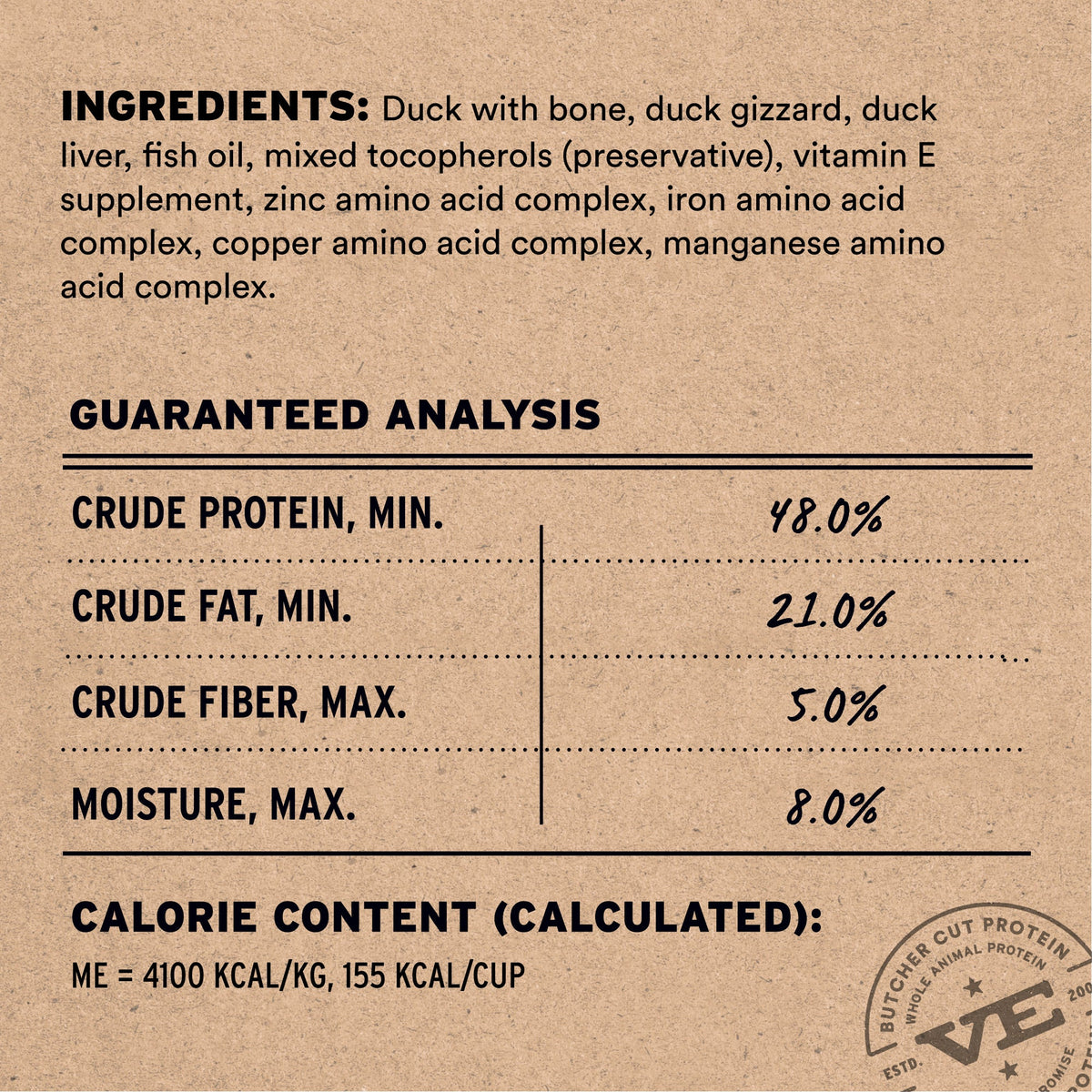 Vital Essentials Freeze Dried Duck Soft Nibs Cat Food