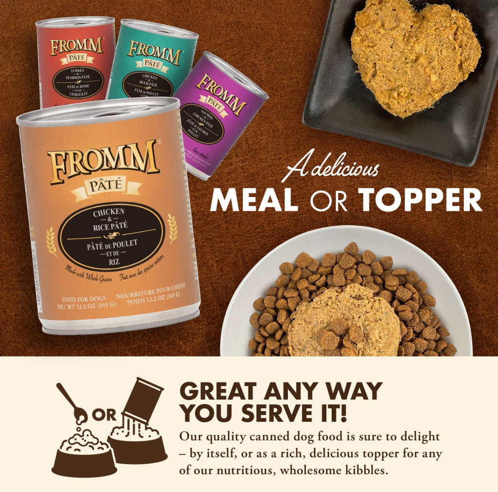 Fromm Chicken & Rice Pâté Canned Food for Dogs