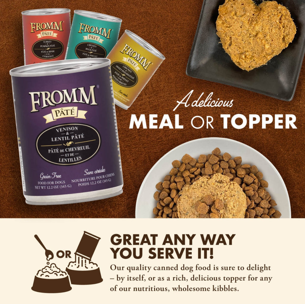 Fromm Pate Venison & Lentil Pate Food for Dogs