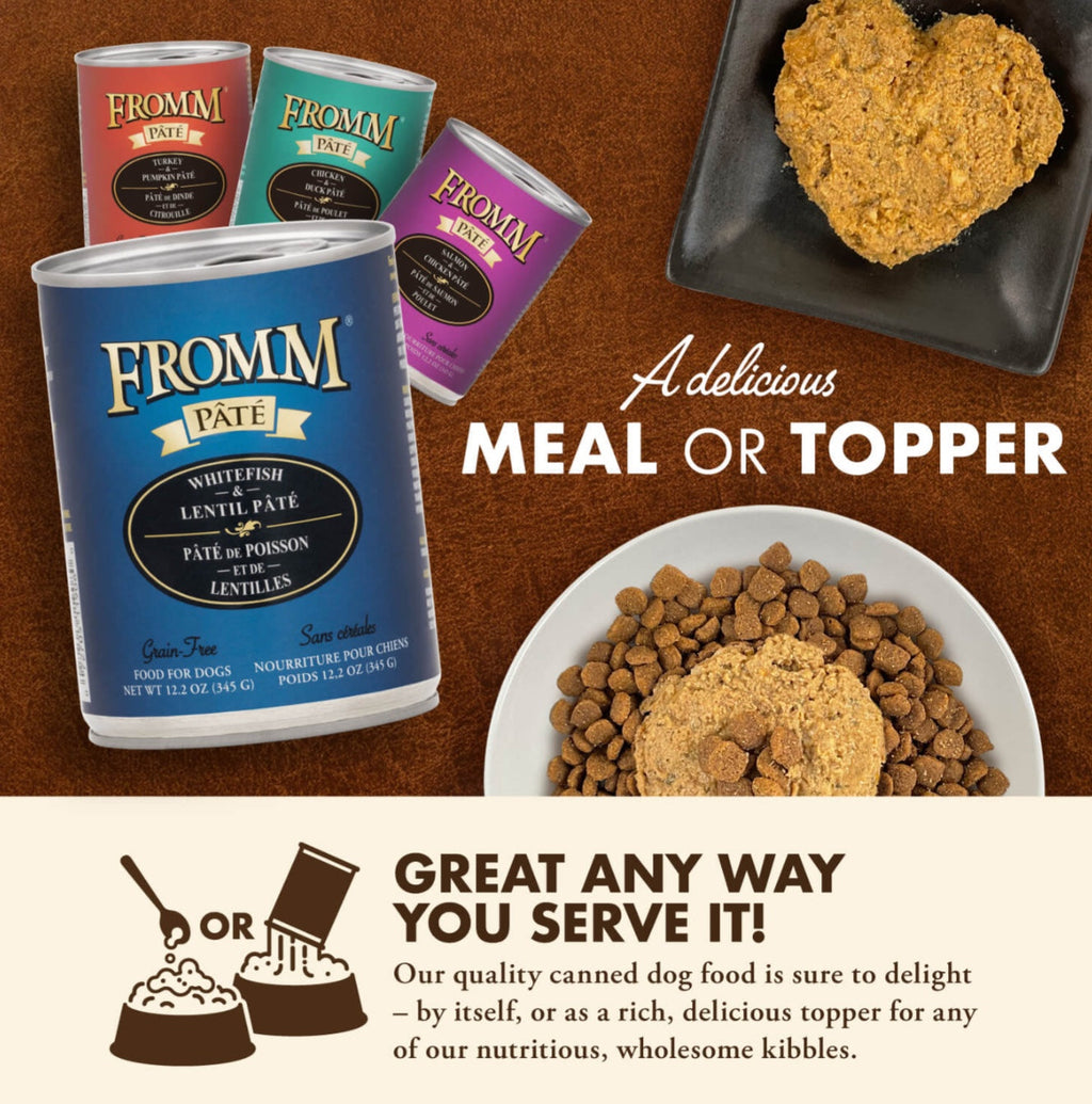 Fromm Pate Whitefish & Lentil Pate Food for Dogs