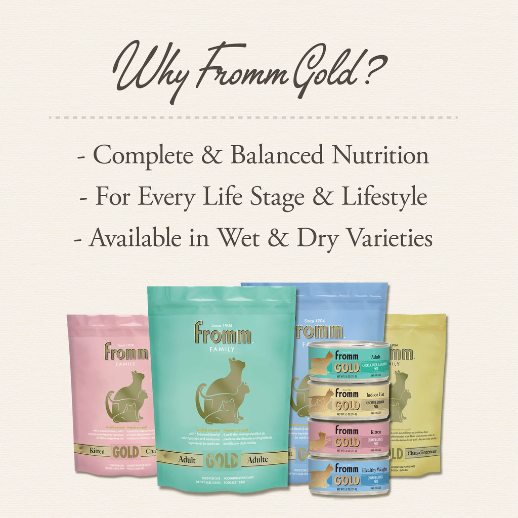 Fromm Gold Healthy Weight Chicken & Duck Recipe Pate Canned Cat Food
