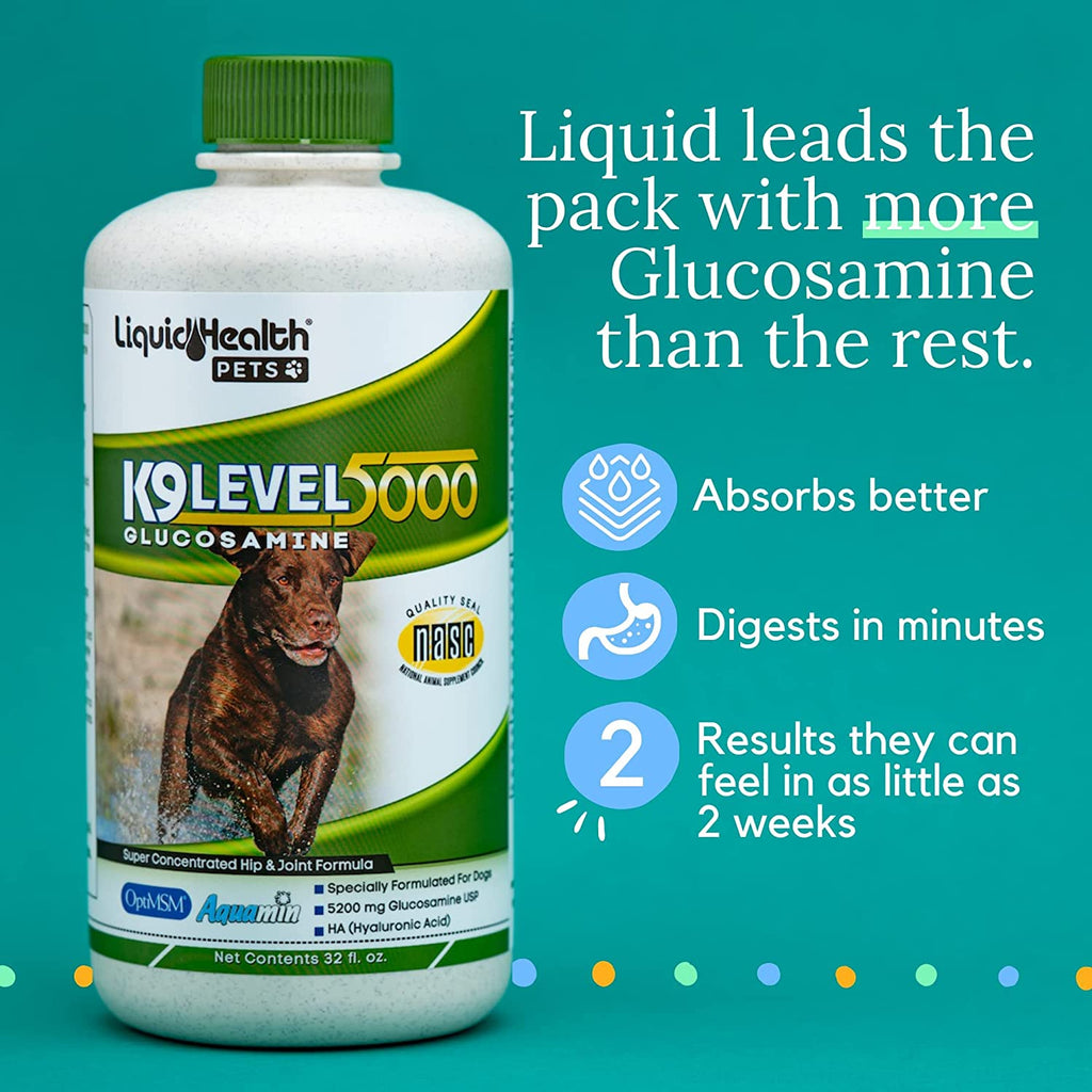 Liquid Health K9 Level 5000 Glucosamine Chondroitin Opti MSM