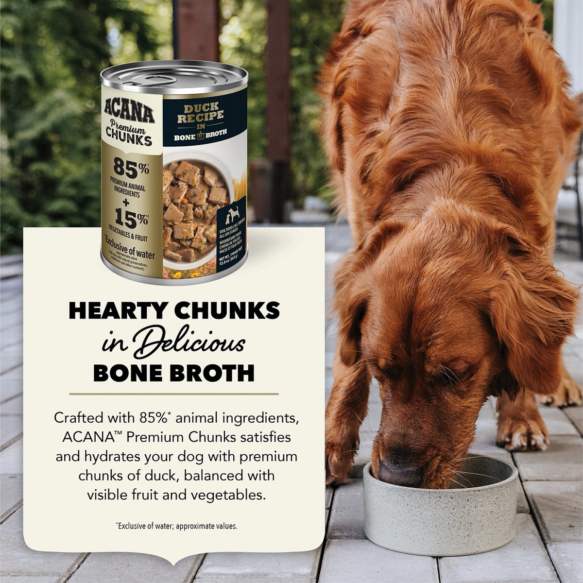 Acana Premium Chunks Duck Recipe in Bone Broth Canned Dog Food