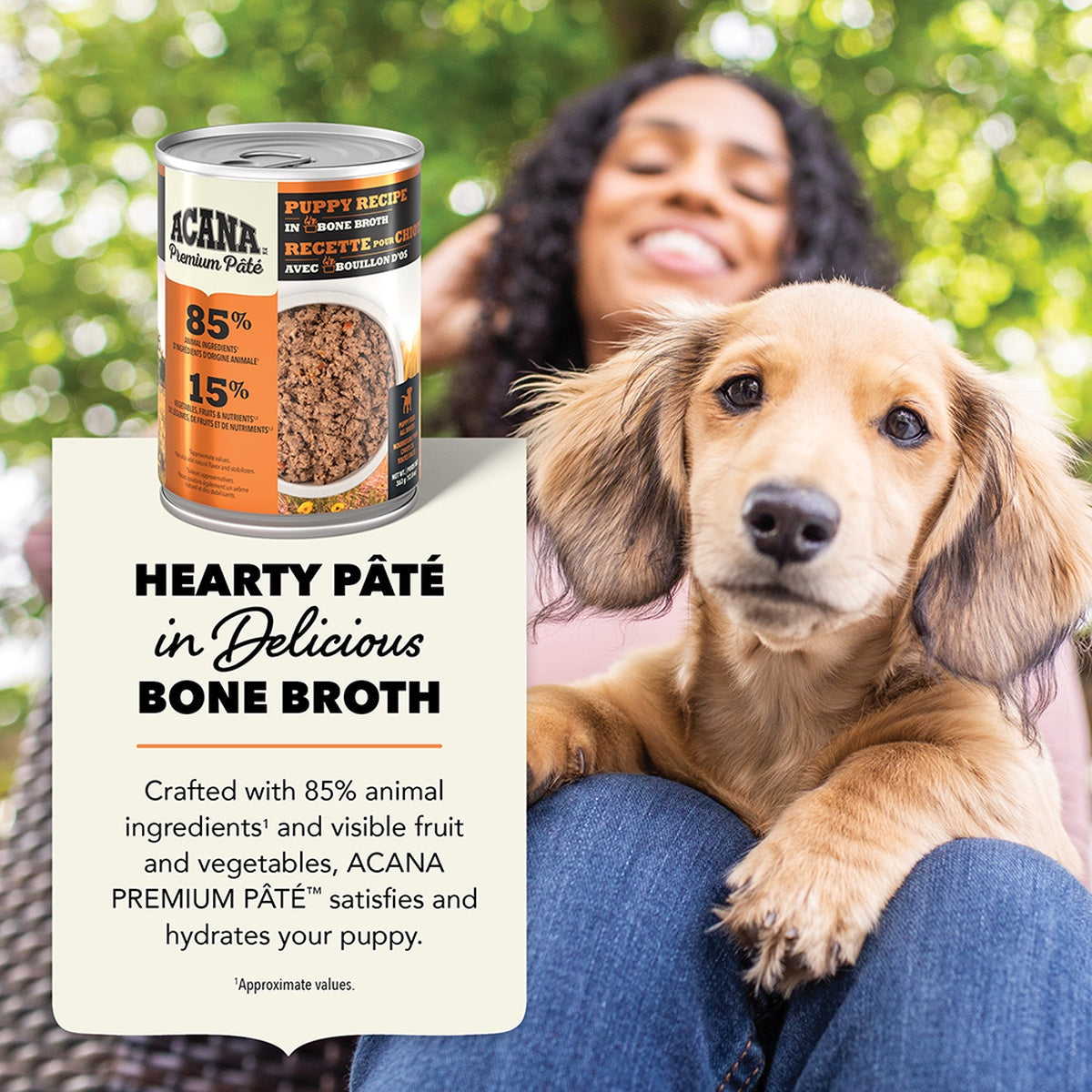 Acana Premium Pate Chicken Recipe with Bone Broth Canned Puppy Food
