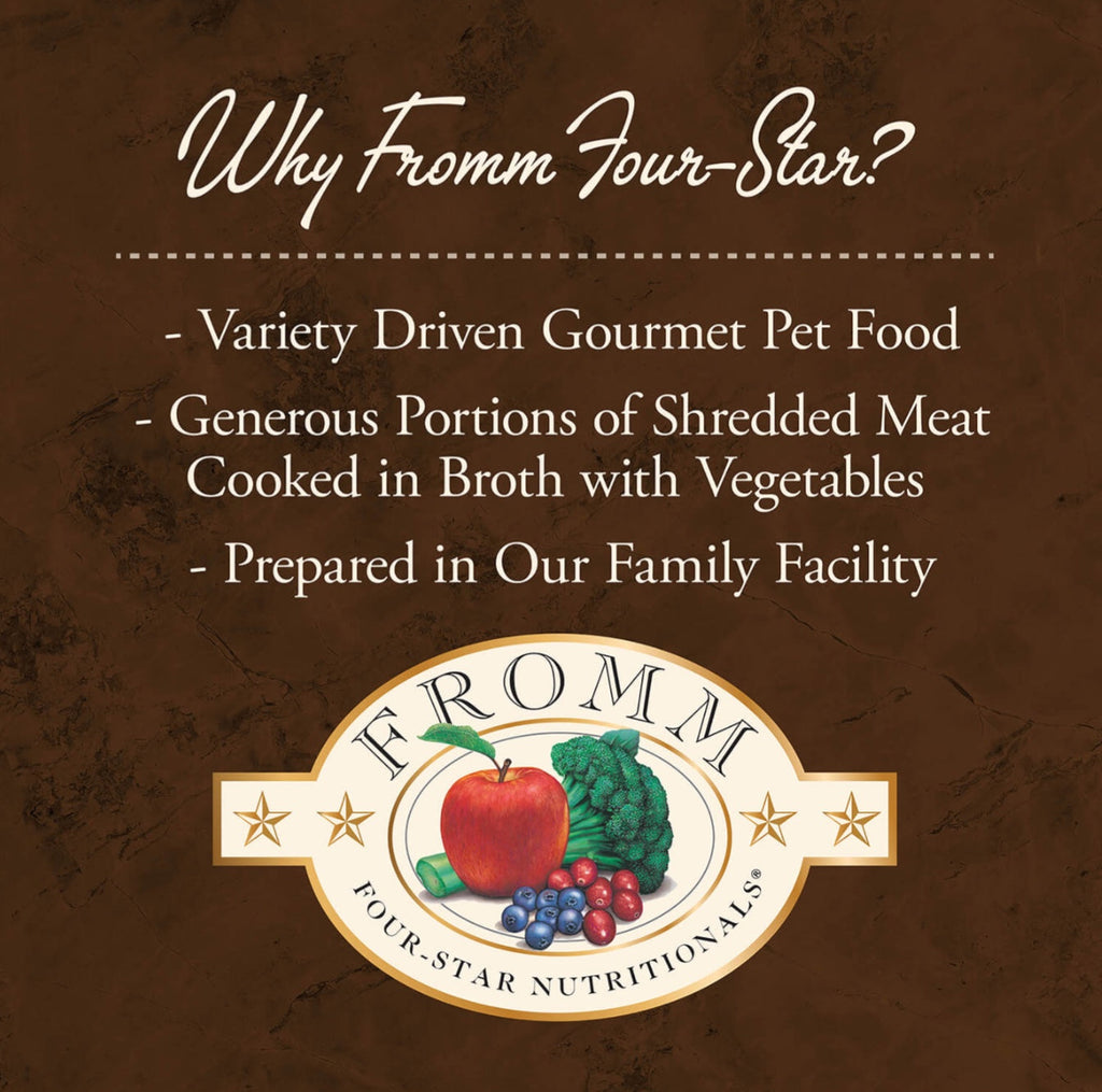 Fromm Four-Star Nutritionals Shredded Turkey in Gravy Entrée Food for Dogs