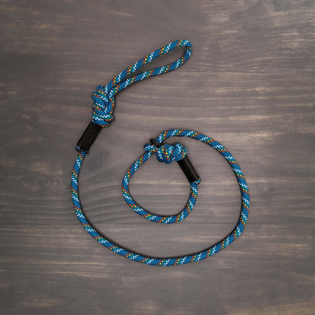 Wilderdog Reflective Slip Leash, Pacific Blue