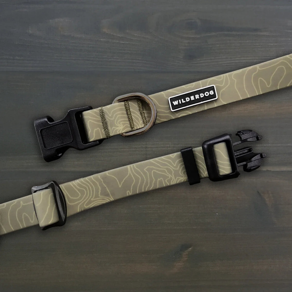 Wilderdog Waterproof Dog Collar, Olive